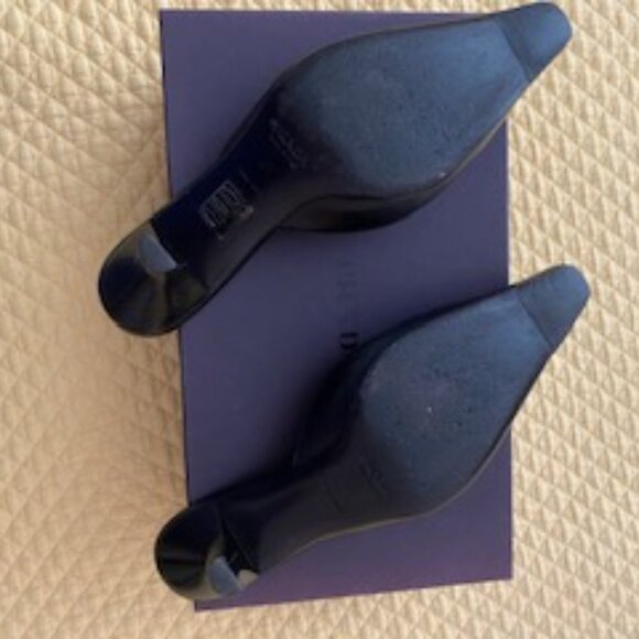 Prada Black Leather Mules with Zippered Toe - Picture 2 of 4